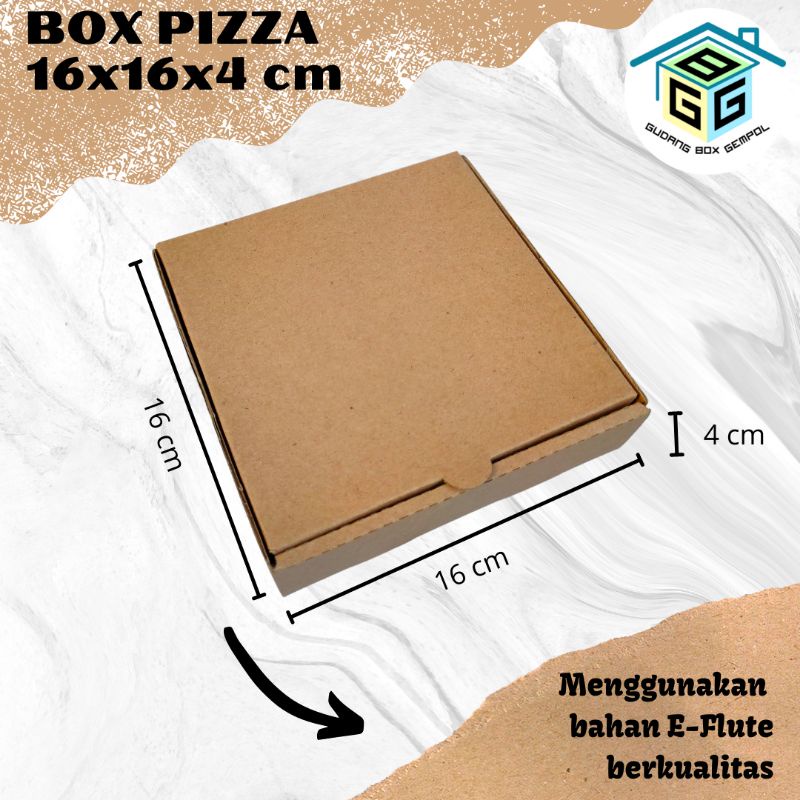 

KARDUS / BOX / KEMASAN PIZZA 16x16 POLOS
