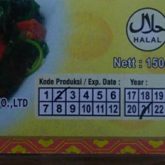 

Hemat Terasi Vegetarian Kotak Halal Evergreen 004