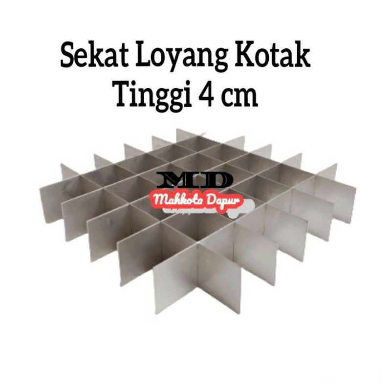 Sekat Loyang Kotak/Loyang Sekat/Loyang Brownies Mini/Loyang