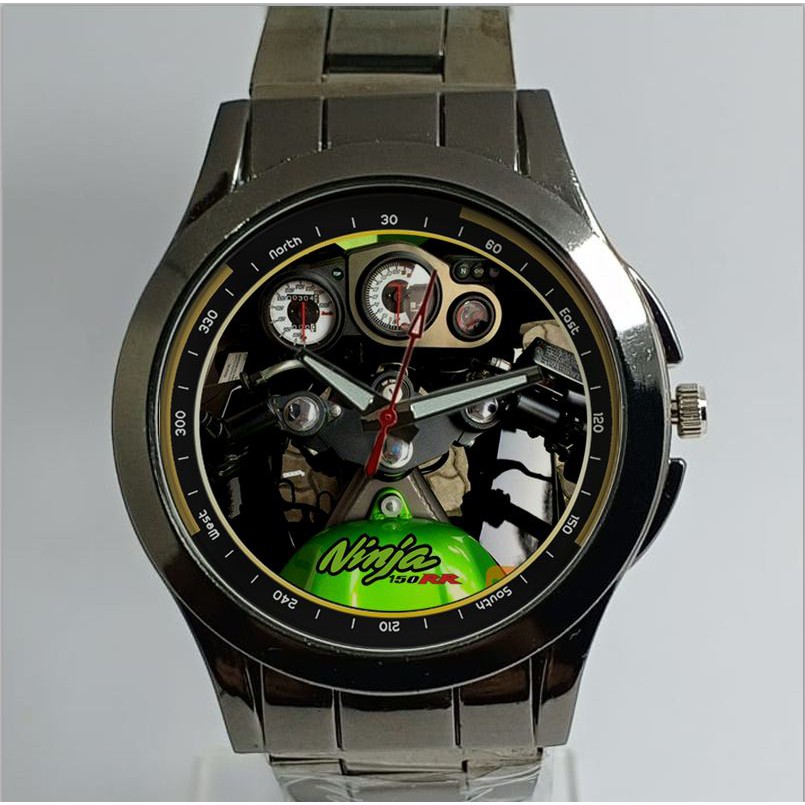 Jam Tangan Custom Stainless Kawasaki Ninja RR keren