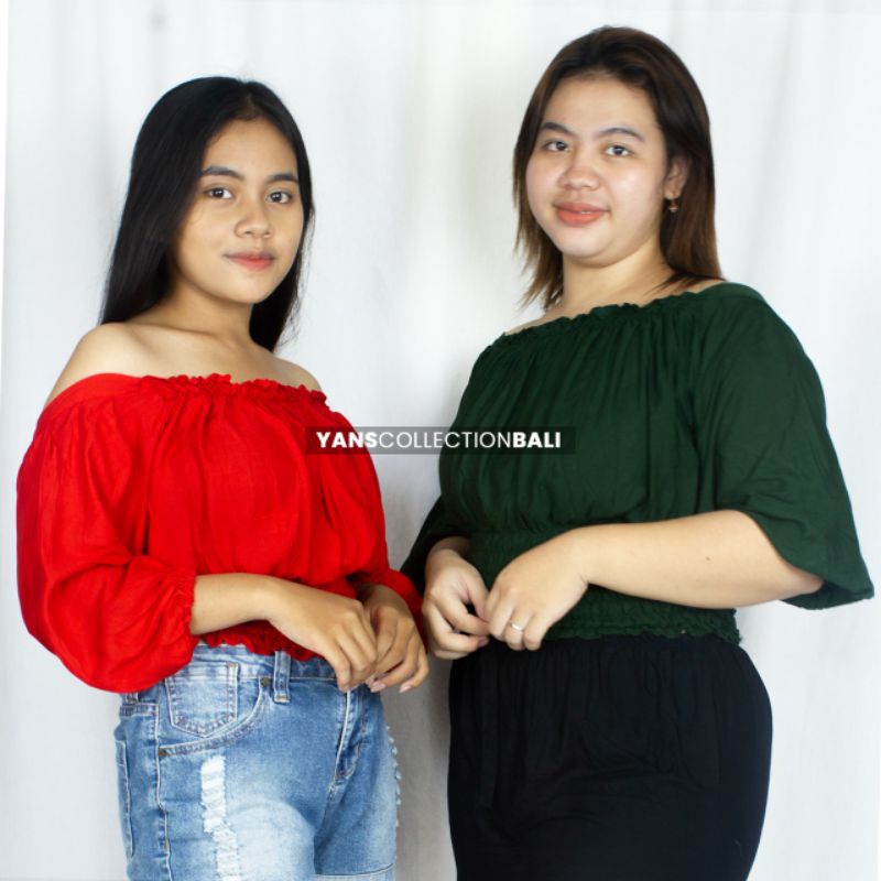 Blouse Wanita Jumbo XXXL BALI Murah Top Sabrina Super Jumbo KOREAN