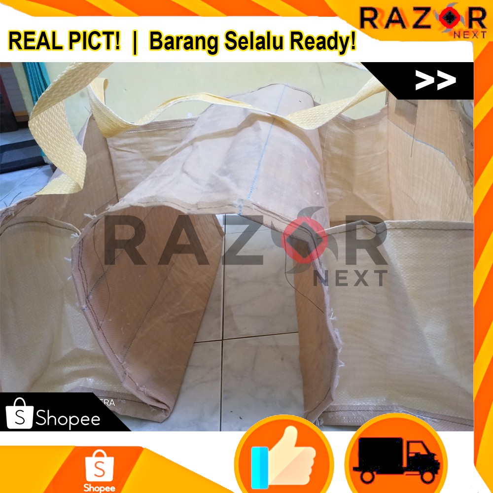 Tas Kurir | Tas Motor | Tas Obrok | Tas Ronjot | Kain Sak Plastik Kuat Awet Ukuran 75 x 60 x 40 cm