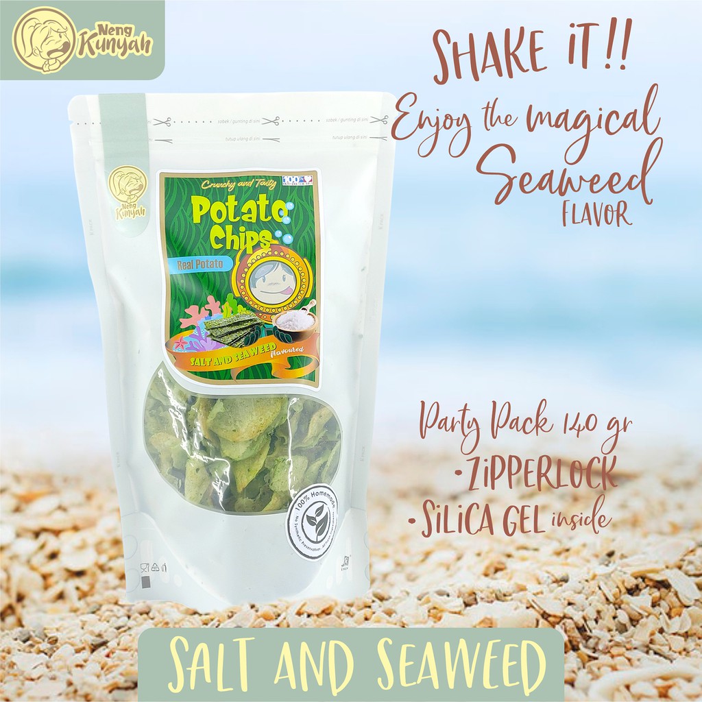 

Neng Kunyah Potato Chips / Keripik Kentang Salt and Seaweed 125 gram