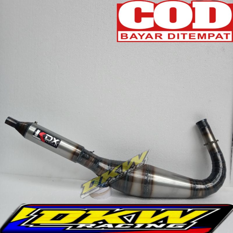 Knalpot RX king Kolong Kdx Plat Karat