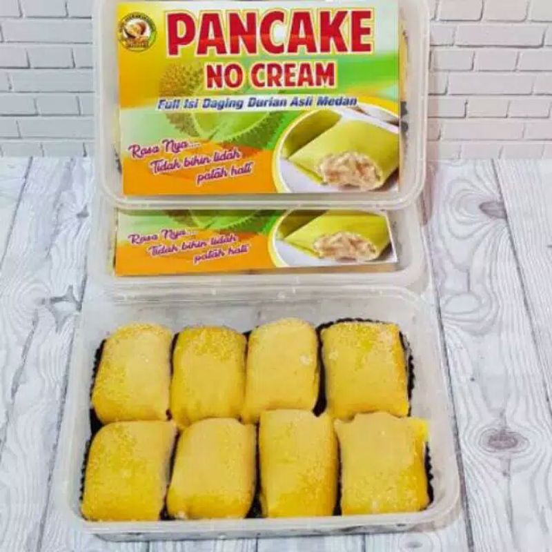 

Pancake Durian Medan Tanpa Cream
