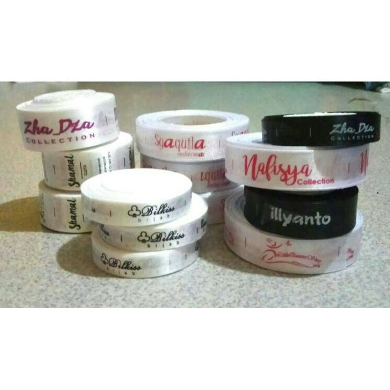 

label pita satin sablon