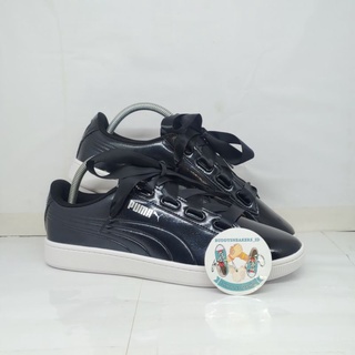 puma patent trainers black