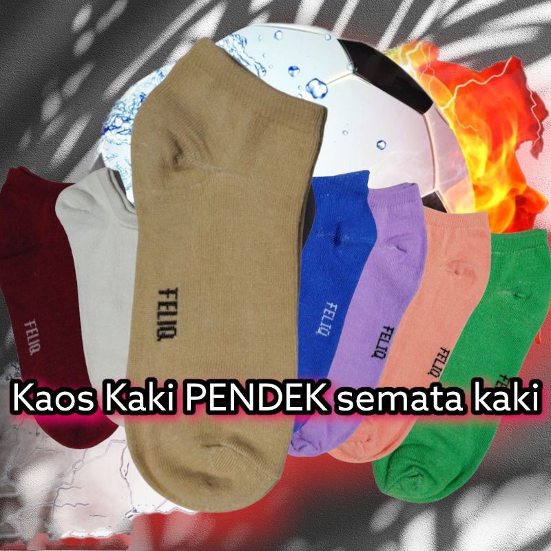 Kaos Kaki Pendek/Kaos Kaki Semata Kaki/Kaos Kaki Polos/Koas Kaki Pria