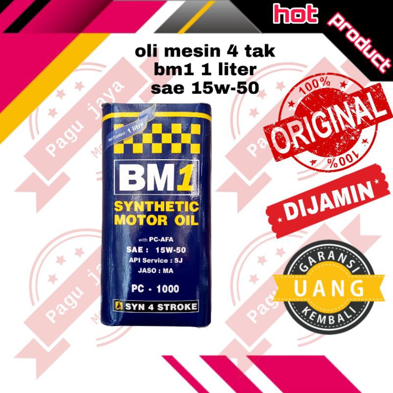 COD oli mesin BM1 1 liter sae 15w50 ORIGINAL