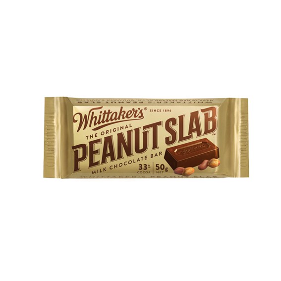 New Zealand Whittaker's Peanut Slab Milk Chocolate Slabs 50Gr