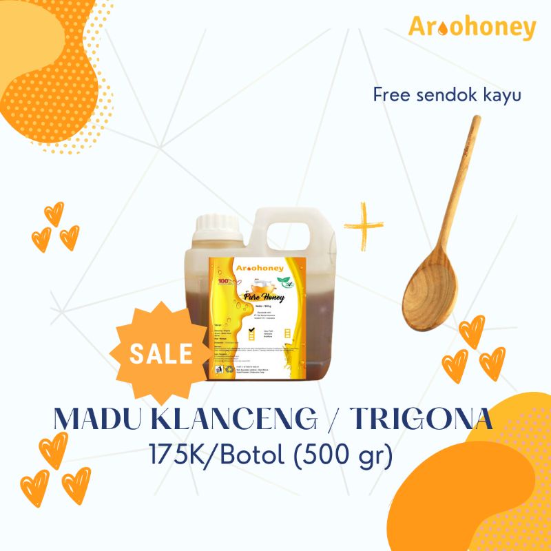

MADU KLANCENG / TRIGONA - AROOHONEY - KEMASAN JUMBO 500 g & 1 Kg