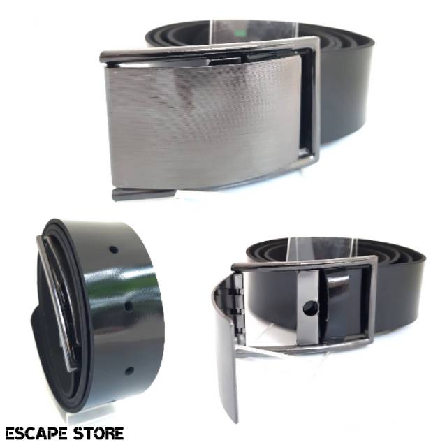 Sabuk Gesper Ikat Pinggang Pria IMPORT STAINLESS STEEL KOTAK