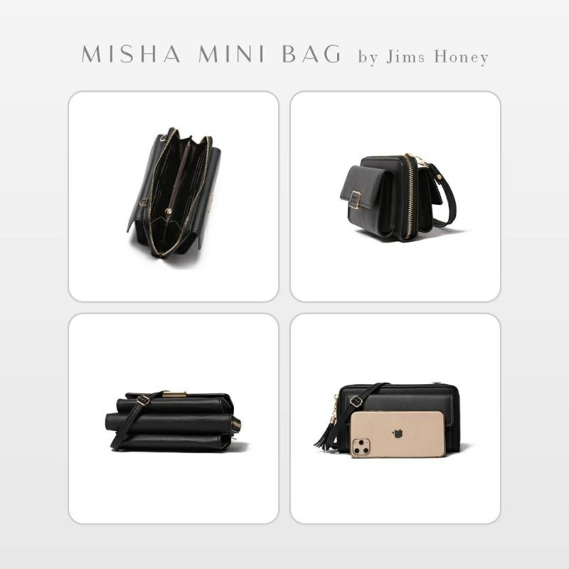 Misha Minibag Jims Honey Original Tas Selempang Wanita mini bag pouch hp Realpic cod Official marsha