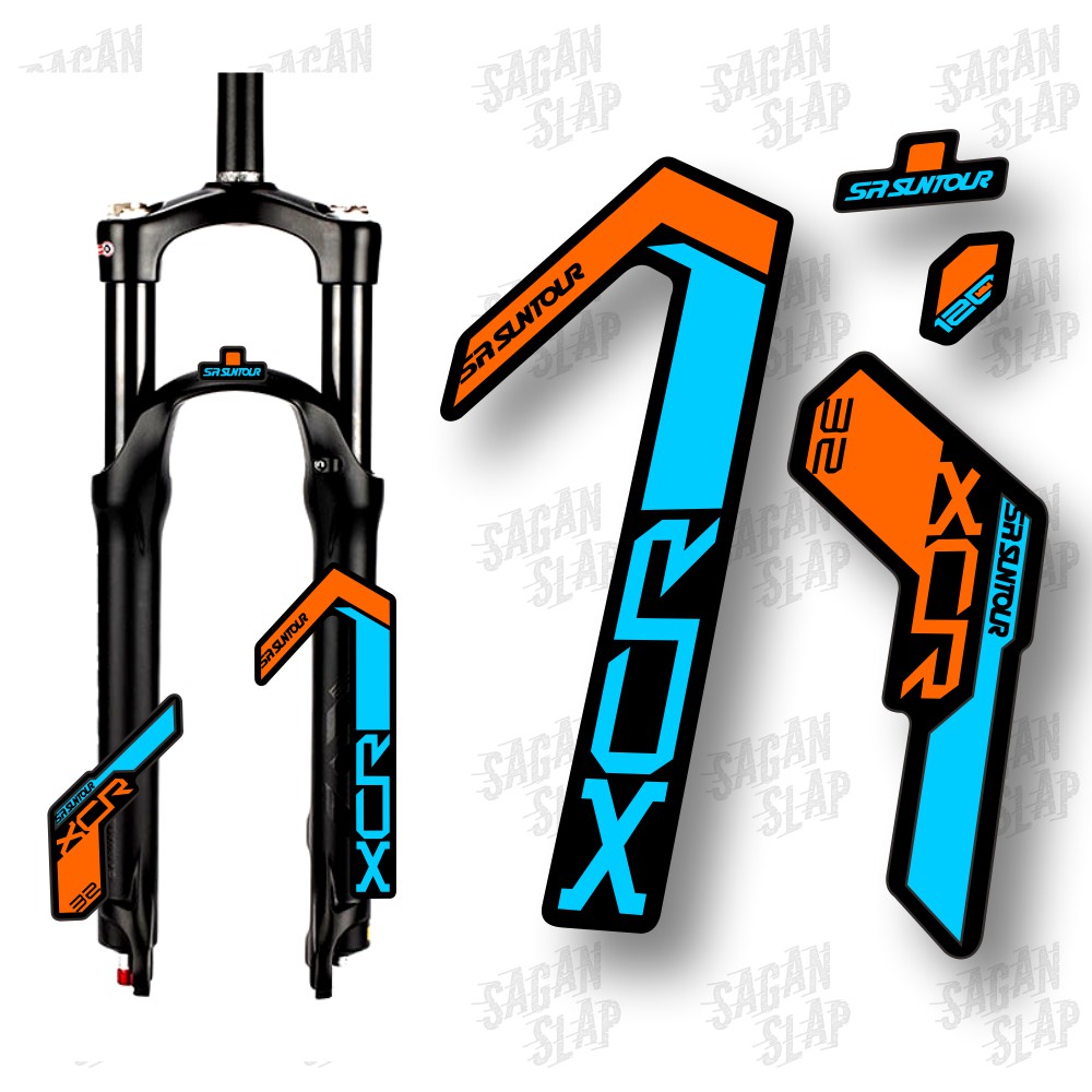 Stiker XCR 2018 Sticker Decal Fork Sepeda Mtb