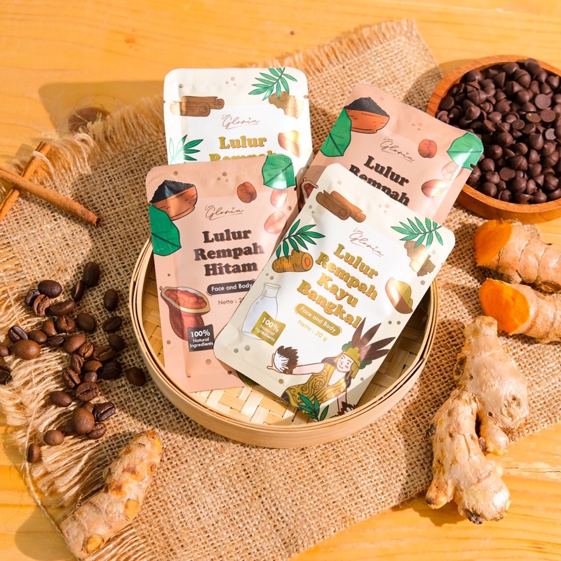 Beli 5 Free Mangkuk Masker LEA GLORIA LULUR REMPAH HITAM DAN KAYU BANGKAL | LULUR 2 IN 1 | LULUR WAJ