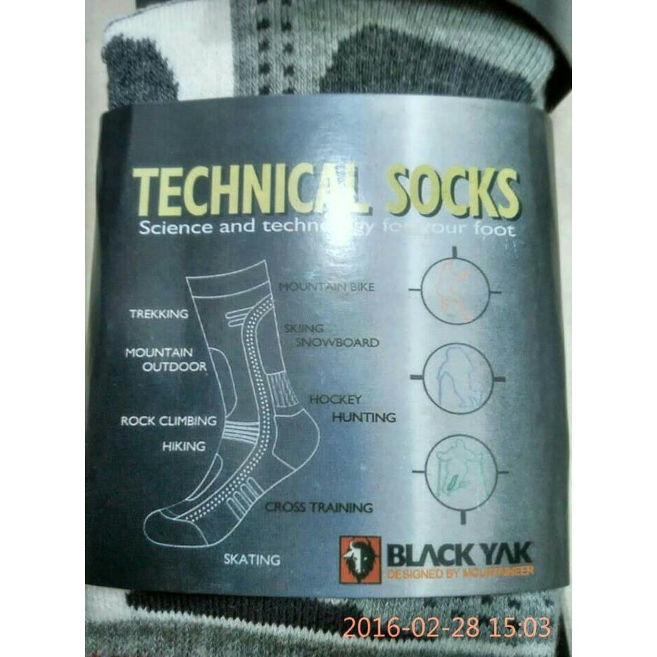 Kaos Kaki Gunung Black Yak Outdoor Hiking Trekking Socks Tebal Hangat