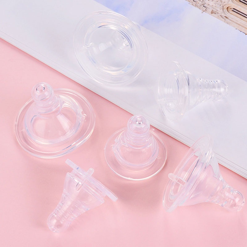Silikon Dot Wide Neck Slim Neck BPA FREE Peristaltic Plus Pengganti Pigeon Standar Nipple / dot ulir