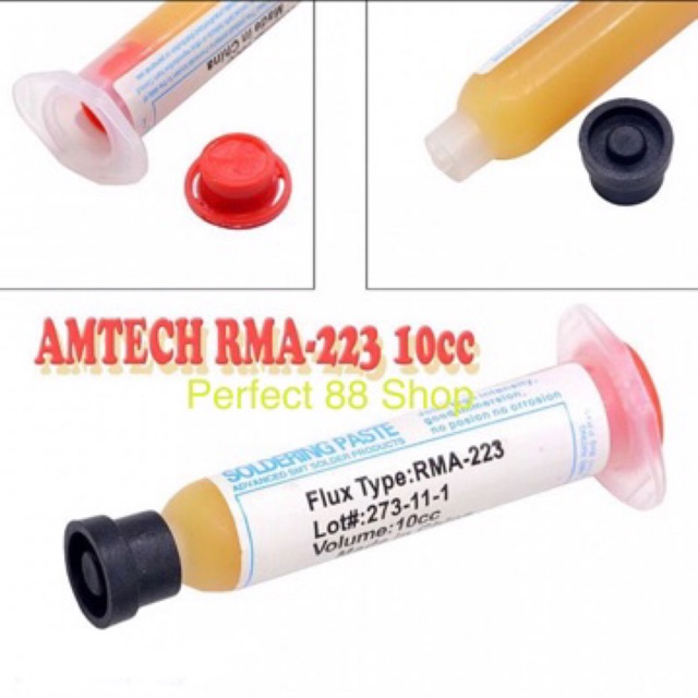 Flux Amtech Suntik RMA-223 Minyak Solder Songka Pasta 10cc