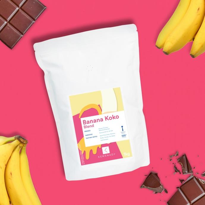 

Banana Koko Blend Biji Kopi 1kg Robusta whole bean coffee kopi susu