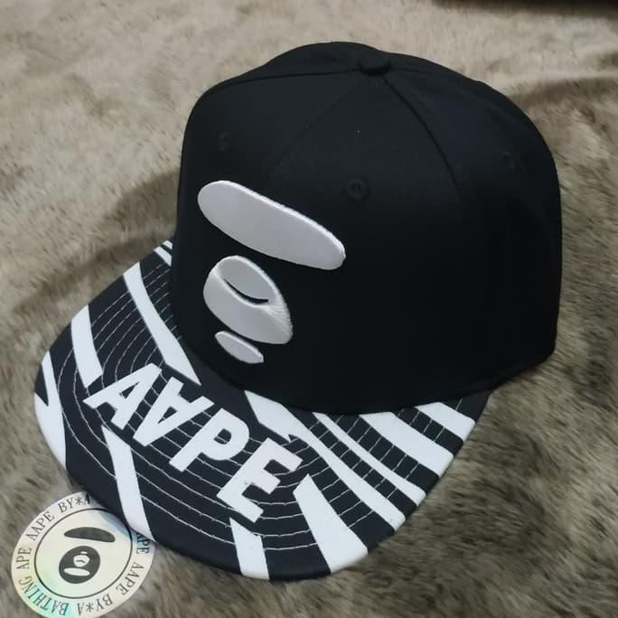 Big Sale Topi Snapback Racing☛ Topi Snapback Bape Aape 006 Promo