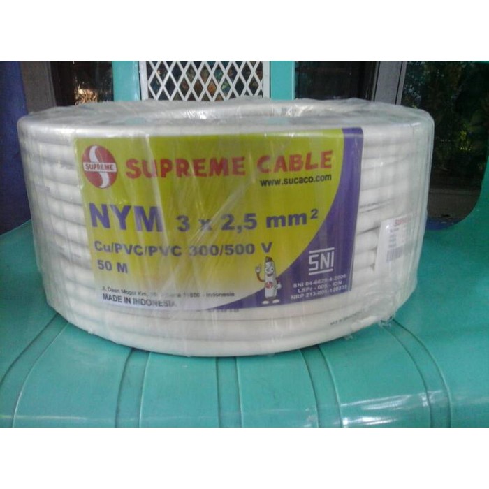kabel listrik NYM 3x2-5 SUPREME / 50 meter