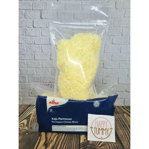 

Parmesan cheese anchor shredded repack 250gr keju tabur parut grated