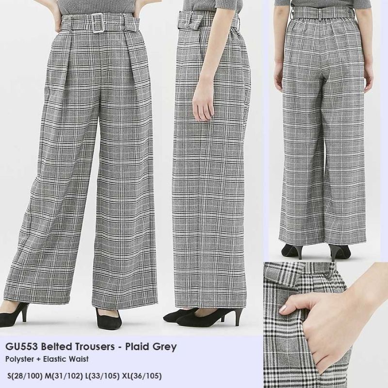GU553 BELTED TROUSERS