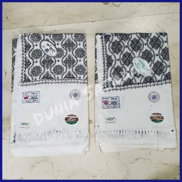 Sorban Kashmiri Bordir Putih / Sorban Exclusive India Handmade Bordir White