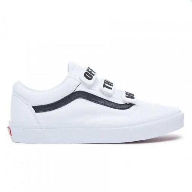 white velcro vans