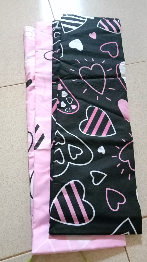 Heart Beat - Kain Sprei Katun Lokal Meteran Star Deluxe