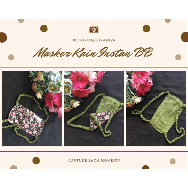 Masker Kain Instan Bolak Balik Kain Katun Jepang Ory Shopee Indonesia