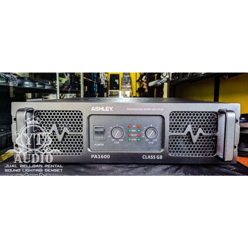 Power Amplifier ASHLEY PA1600/PA 1600 Clas GB ORIGINAL PROMO
