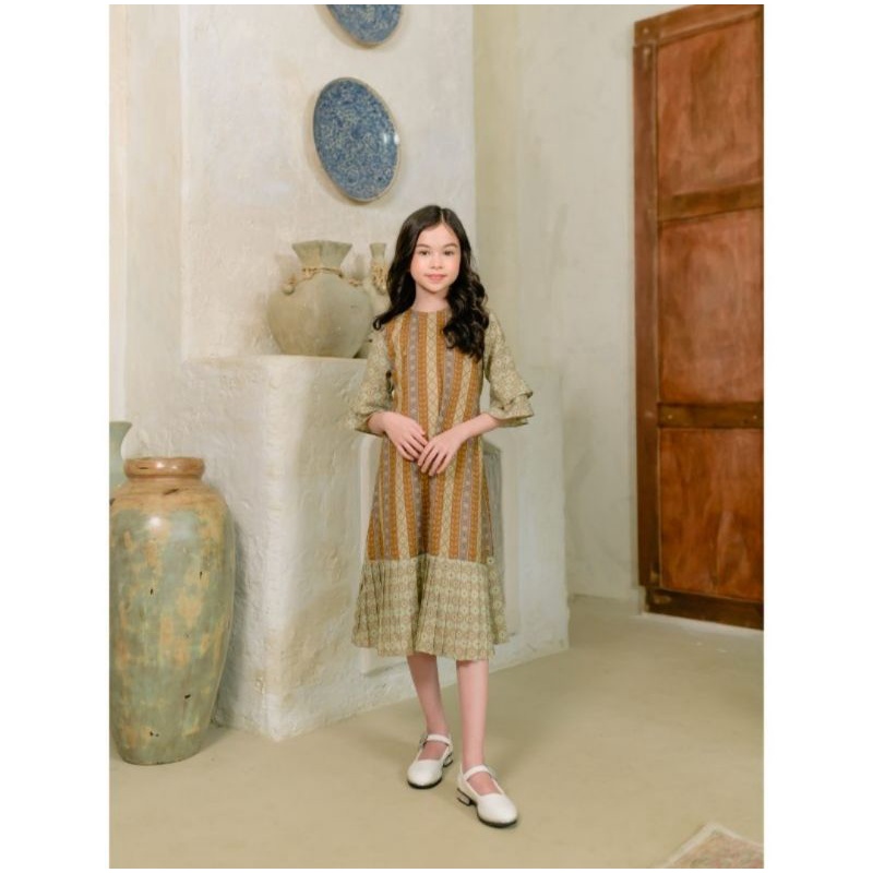 Jual Rugi MUDA Padma Series Dress Anak - Soft Sage