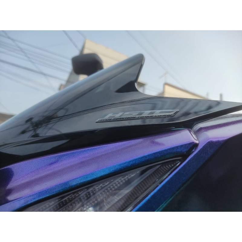 stiker visor windshield PCX  3d Sticker HSTC Timbul