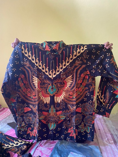 Maura Couple - Sania Ruffle Batik Couple Ori Ndoro Jowi Dnt Garansi