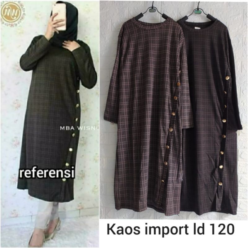TUNIK KAOS JUMBO PREMIUM LD 120 XXL