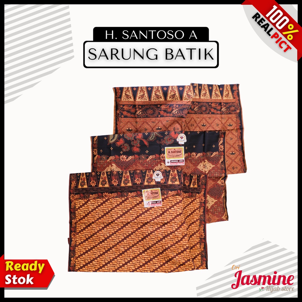 Kain Sarung batik wanita  katun solo murah premium jarik melahirkan batik katun halus SANTOSO A