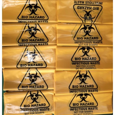 Plastik Biohazard ukuran 50x 75 ecer