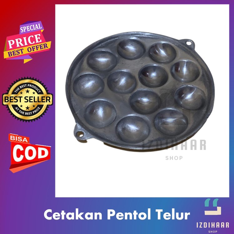 COD Cetakan Kue Cubit 12 Lubang , Pentol Goreng Telur Cetakan telur puyuh goreng mini/ Cetakan Telur