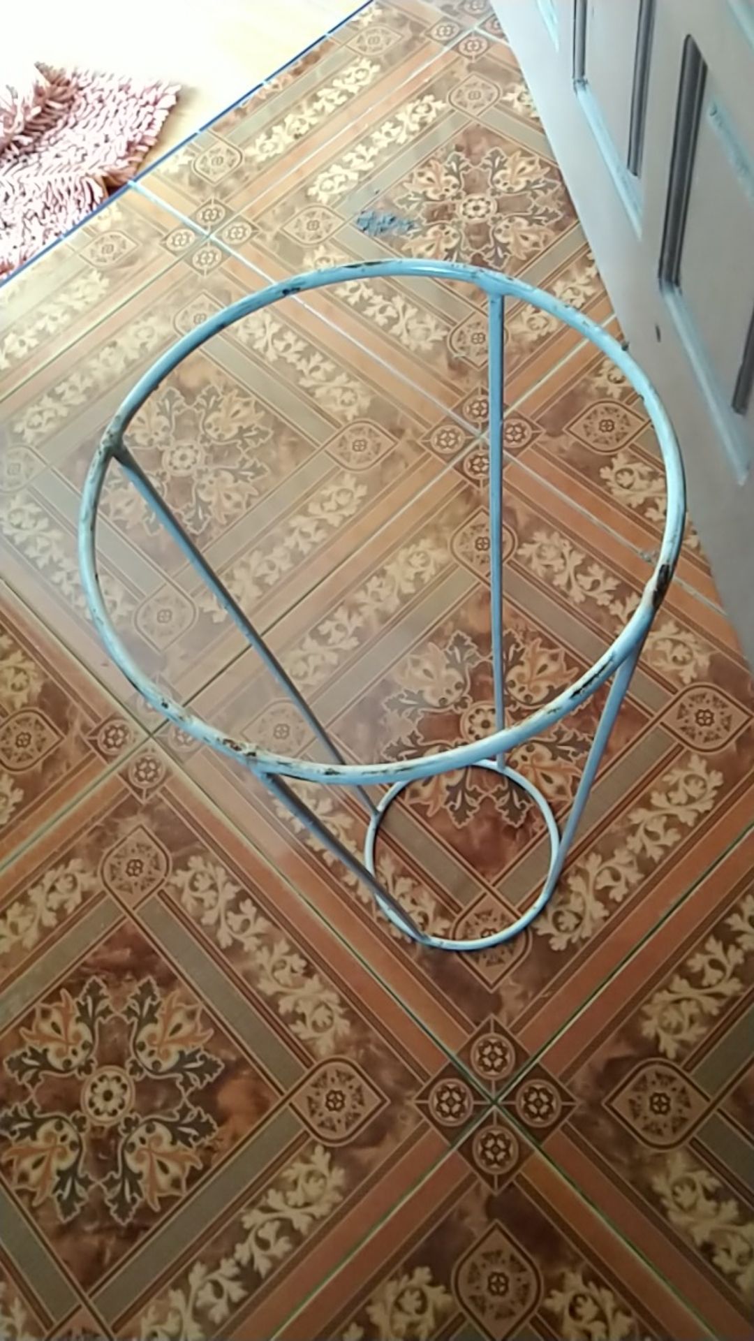 Rak Besi Standing Pot Bunga Artifisial Artificial Dekorasi Rumah Shabby Chic