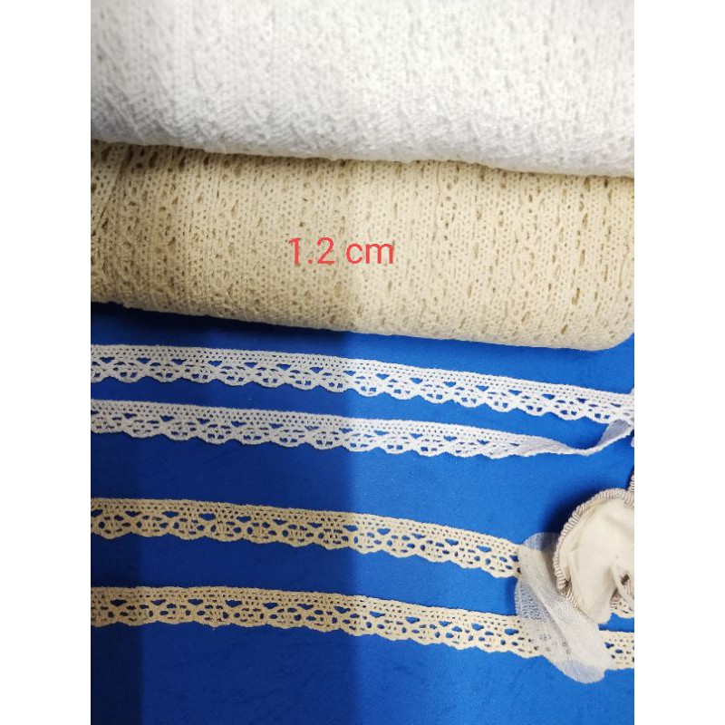 RENDA rajut renda kait renda bordir katun kecil pinggir