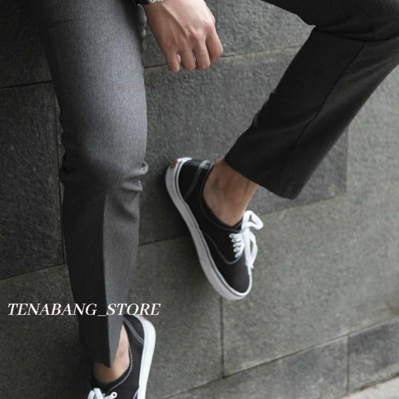 CELANA KANTOR FORMAL PRIA SLIMFIT BAHAN DASAR KAIN