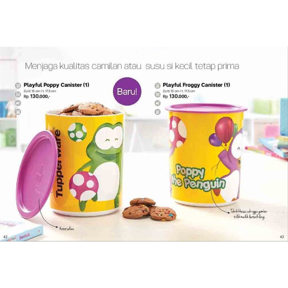 Froggy canister 2L Tupperware