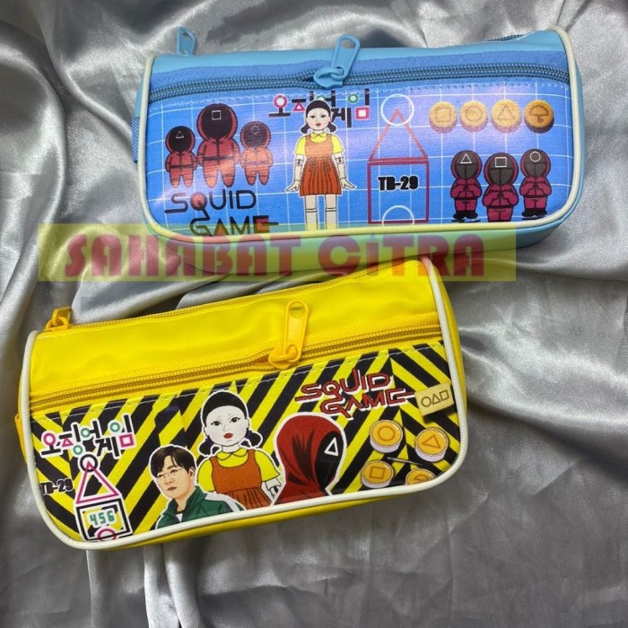 

Produk Unggulan Kotak Pensil Motif Squid Game Kain Limited
