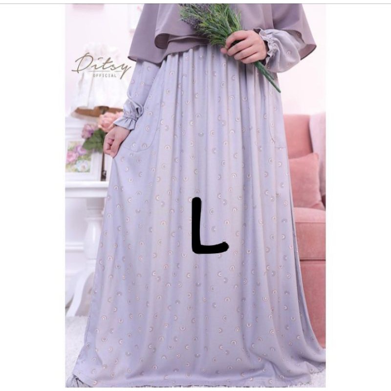 ditsy Juni 2021 rainbow grey size L