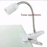 Lampu Belajar /  Lampu Baca model Jepit E-27 HITAM / PUTIH