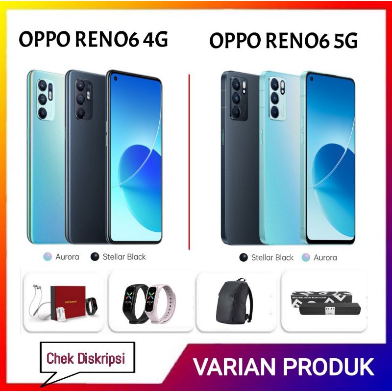 OPPO RENO 6 4G |  RENO6 5G RAM 8/128 GB | OPPO RENO 7 4G | RENO7 5G RAM 8/256 GB GARANSI RESMI OPPO INDONESIA