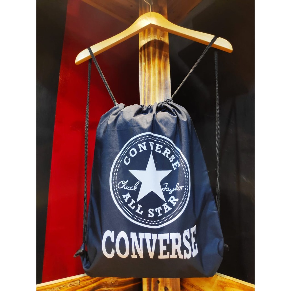 Tas Serut String Bag Tote Bag Tas Olahraga Converse Tas Wanita / Pria
