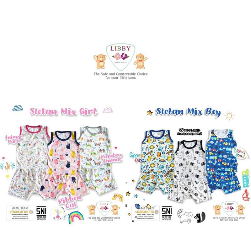 LIBBY WOODLAND BOY DAN GIRL KUTUNG 3 SETEL