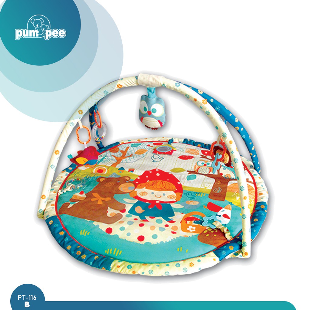 Pumpee Musical PlayMat Printed Mainan Playmat Bayi